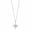 Simply Vera Vera Wang Sterling Silver 1/4 Carat T.W. Diamond Starburst Pendant