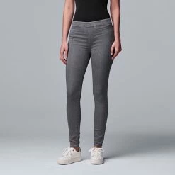 Simply Vera Vera Wang Mid Rise All-Day Denim Legging Gray 20 Simply Vera Vera Wang Mid Rise All-Day Denim Legging Gray -Simply Vera Vera Wang STORE unnamed file 209