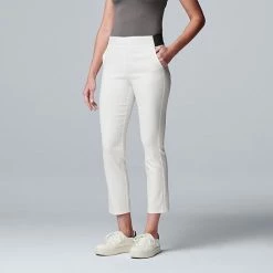 Women's Simply Vera Vera Wang Simply Modern Ankle Pants Crosshatch