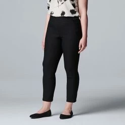 Women's Simply Vera Vera Wang Simply Modern Ankle Pants Crosshatch -Simply Vera Vera Wang STORE unnamed file 2108
