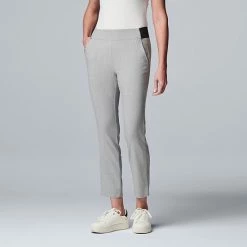 Women's Simply Vera Vera Wang Simply Modern Ankle Pants Crosshatch -Simply Vera Vera Wang STORE unnamed file 2109