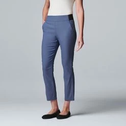 Women's Simply Vera Vera Wang Simply Modern Ankle Pants Crosshatch -Simply Vera Vera Wang STORE unnamed file 2113