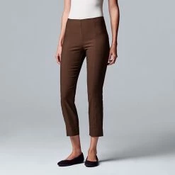 Women's Simply Vera Vera Wang Simply Modern Ankle Pants Crosshatch -Simply Vera Vera Wang STORE unnamed file 2114