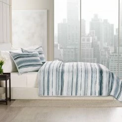 Simply Vera Vera Wang Watercolor Stripe Printed Quilt Set With Shams -Simply Vera Vera Wang STORE unnamed file 2119
