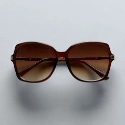 Women's Simply Vera Vera Wang 69mm Carey Large Square Sunglasses Crystal Blue -Simply Vera Vera Wang STORE unnamed file 2125