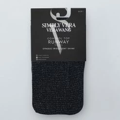 Simply Vera Vera Wang Glitzy Glam Control-Top 50D Tights Navy -Simply Vera Vera Wang STORE unnamed file 2130