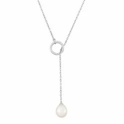 Simply Vera Vera Wang Sterling Silver Cultured Freshwater Pearl Lariat Necklace