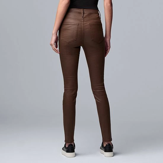 Women's Simply Vera Vera Wang Powerstretch Coated Skinny Jeans 2 Women's Simply Vera Vera Wang Powerstretch Coated Skinny Jeans - Image 2