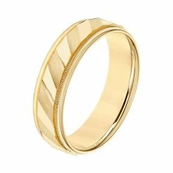 Simply Vera Vera Wang 14k Gold Men's Wedding Band White -Simply Vera Vera Wang STORE unnamed file 2182