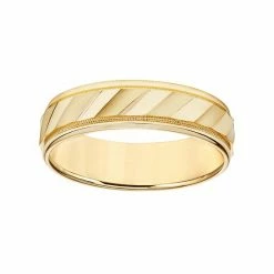 Simply Vera Vera Wang 14k Gold Men's Wedding Band White -Simply Vera Vera Wang STORE unnamed file 2183