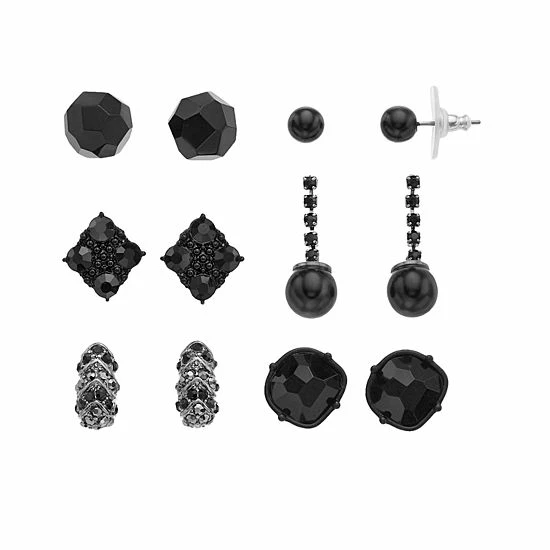 Simply Vera Vera Wang Set Of 6 Pairs Of Post Earrings 1 Simply Vera Vera Wang Set Of 6 Pairs Of Post Earrings
