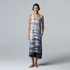 Women's Simply Vera Vera Wang Cozy Maxi Chemise