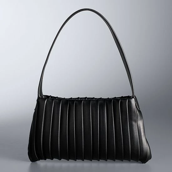 Simply Vera Vera Wang Leilexi Shoulder Bag Pleated Black 5 Simply Vera Vera Wang Leilexi Shoulder Bag Pleated Black - Image 5