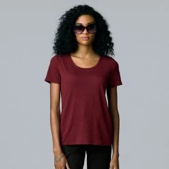 Petite Simply Vera Vera Wang Textured Relaxed Fit Tee Aspire Mauve 18 Petite Simply Vera Vera Wang Textured Relaxed Fit Tee Aspire Mauve -Simply Vera Vera Wang STORE unnamed file 2287
