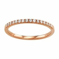 Simply Vera Vera Wang 14k Gold 1/8 Carat T.W. Diamond Wedding Band HI-I2 White