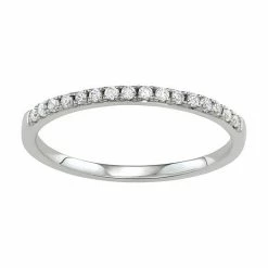 Simply Vera Vera Wang 14k Gold 1/8 Carat T.W. Diamond Wedding Band HI-I2 White -Simply Vera Vera Wang STORE unnamed file 2301