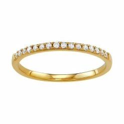 Simply Vera Vera Wang 14k Gold 1/8 Carat T.W. Diamond Wedding Band HI-I2 White -Simply Vera Vera Wang STORE unnamed file 2302