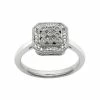 Simply Vera Vera Wang Diamond Accent Sterling Silver Octagonal Halo Ring