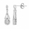 Simply Vera Vera Wang 3/8 Carat T.W. Diamond Sterling Silver Teardrop Halo Earrings