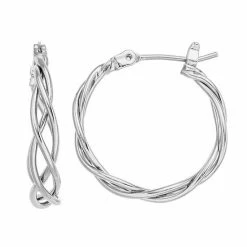 Simply Vera Vera Wang Lattice Hoop Earrings
