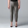 Plus Size Simply Vera Vera Wang Side Stripe Pull-On Ankle Pants