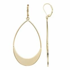 Simply Vera Vera Wang Teardrop Earrings Jet Tone -Simply Vera Vera Wang STORE unnamed file 2408