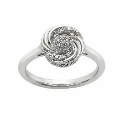 Simply Vera Vera Wang Diamond Accent Sterling Silver Swirl Ring