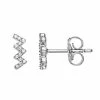 Simply Vera Vera Wang Sterling Silver 1/10 Carat T.W. Diamond Zigzag Stud Earrings