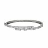 Simply Vera Vera Wang Sterling Silver Lab-Created White Sapphire Bypass Bangle Bracelet