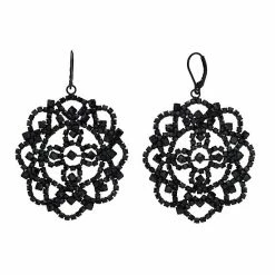 Simply Vera Vera Wang Lace Pattern Simulated Stone Drop Earrings