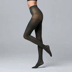 Women's Simply Vera Vera Wang Runway Python Print Control Top 55D Tights