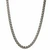 Simply Vera Vera Wang Men's Gunmetal Stainless Steel Chain Necklace - 22 In.