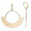 Simply Vera Vera Wang Gold Tone Hoop Drop Earrings