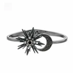 Simply Vera Vera Wang Star & Moon Cuff Bracelet Jet Tone -Simply Vera Vera Wang STORE unnamed file 2493