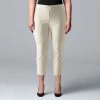 Plus Size Simply Vera Vera Wang Simply Modern Flat Front Capris Chalk Hill