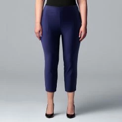 Plus Size Simply Vera Vera Wang Simply Modern Flat Front Capris Chalk Hill 10 Plus Size Simply Vera Vera Wang Simply Modern Flat Front Capris Chalk Hill -Simply Vera Vera Wang STORE unnamed file 2517