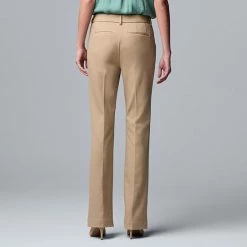 Women's Simply Vera Vera Wang High-Rise Flare Pants Vera Taupe -Simply Vera Vera Wang STORE unnamed file 252