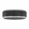 Men's Simply Vera Vera Wang Two Tone Tungsten Satin Wedding Band
