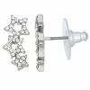 Simply Vera Vera Wang Silver Tone Star Crawler Earrings