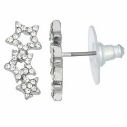 Simply Vera Vera Wang Silver Tone Star Crawler Earrings