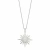 Simply Vera Vera Wang Sterling Silver Freshwater Cultured Pearl & 1/10 Carat T.W. Diamond Starburst Pendant