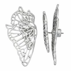 Simply Vera Vera Wang Butterfly Drop Earrings Gold Tone