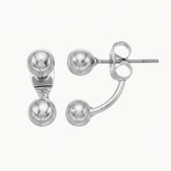 Simply Vera Vera Wang Ball Floater Earrings Silver Tone -Simply Vera Vera Wang STORE unnamed file 2578