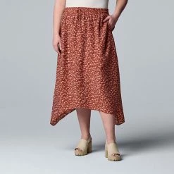 Plus Size Simply Vera Vera Wang Print Shark-Bite Hem Midi Skirt Spot Abstract 7 Plus Size Simply Vera Vera Wang Print Shark-Bite Hem Midi Skirt Spot Abstract -Simply Vera Vera Wang STORE unnamed file 2601