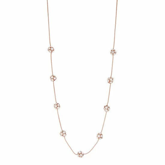 Simply Vera Vera Wang Rose Gold Tone Fireball Collar Necklace 1 Simply Vera Vera Wang Rose Gold Tone Fireball Collar Necklace