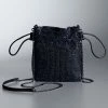 Simply Vera Vera Wang Adrianna Bag Black Stone
