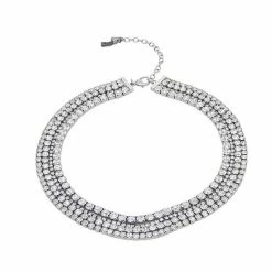 Simply Vera Vera Wang Multi Row Stone Collar Necklace