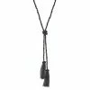 Simply Vera Vera Wang Dual Tassel Seed Bead Knotted Lariat Necklace