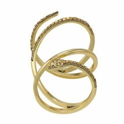 Simply Vera Vera Wang Snake Wrap Ring Jet Tone -Simply Vera Vera Wang STORE unnamed file 2649