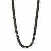 Simply Vera Vera Wang Men's Black Stainless Steel Rolo Chain Necklace - 22 In.
